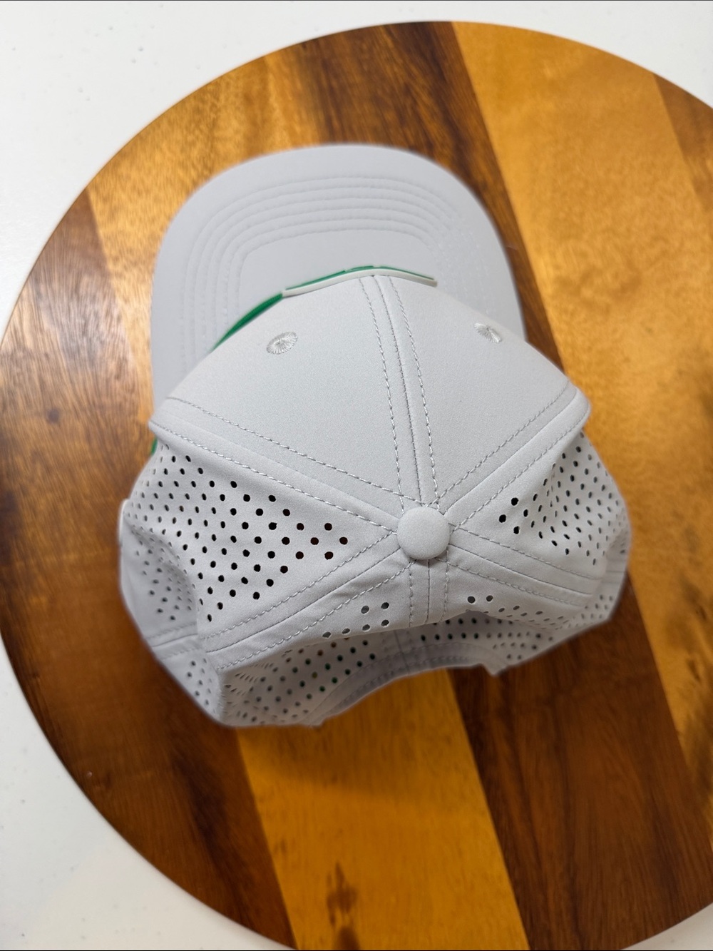 New Dad SZN Modern Performance Rope Hat, 6 Panel SnapBack, NWOT, Grey & Green - Picture 8 of 8